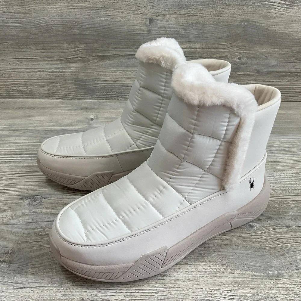 Spyder Women's Lumi Waterproof Primaloft Insulated Boots White Size 8 M NEW